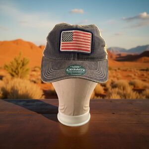 NEW Legacy USA Flag SnapBack Hat Mesh Trucker Cap